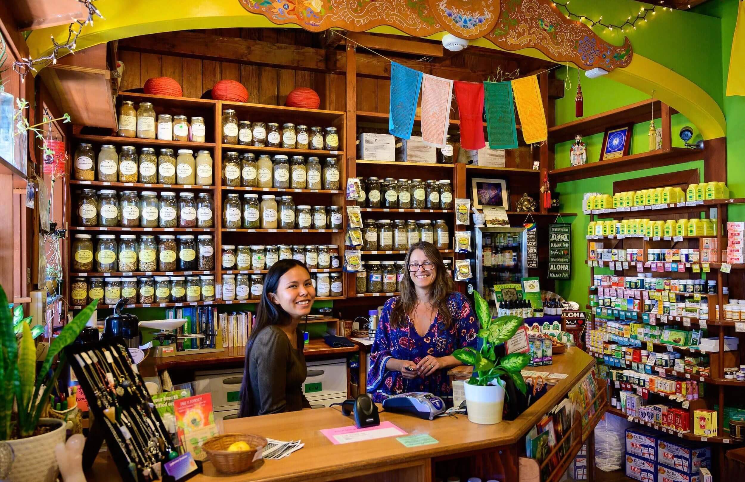 friendly staff behind the counter in the dragons den store